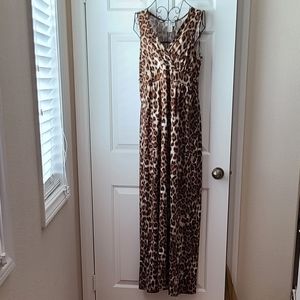 Kate & Mallory Maxi Leopard Dress